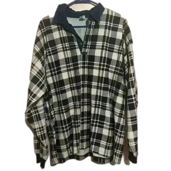 Other - Structure Mens Plaid Long Sleeve Collard Shirt